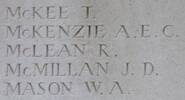 Athol's name is inscribed on Messines Ridge NZ Memorial to the Missing, West-Flanders, Belgium.