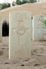 R G Brasell's headstone at El Alamein Cemetery