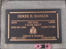 25476 2nd NZEF L/BDR DEREK B. BARKER 7 A/TK REGT. died 29.7.1996 aged 77 yrs. LESLEY R. BARKER died 2.11.2003 aged 80 yrs. Both are buried in the Taruheru Cemetery, Gisborne Blk RSAAS Plot 165