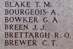 James Breen's name is on Chunuk Bair New Zealand Memorial to the Missing, Gallipoli, Turkey