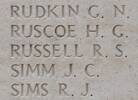 Reginald's name is inscribed on Tyne Cot Memorial to the Missing, Belgium.