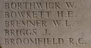 Robert's name is inscribed on Messines Ridge NZ Memorial to the Missing, West-Flanders, Belgium.