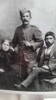 Boer War portrait. Susan Keown nee Kennedy, mother of Hugh Stewart Standing centre, and Robert Aaron Keown seated