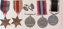 Ron's medals & cufflinks