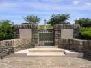 Entrance to L'Homme British Cemetery, Ecoust, Pas-de-Calais, France.