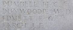 Johan's name is inscribed on Messines Ridge NZ Memorial to the Missing, West-Flanders, Belgium.