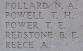 Thomas Power's name is inscribed on Tyne Cot Memorial to the Missing, Belgium.