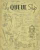 Cover of The Queue Ship Magazine designed by Sergeant C.J. Hayden.  Prior to enlistment Hayden worked in a Dunedin adverting studio, it could have been Coulls Somerville Wilkie or a number of others. He also published some cartoons inside. Other artists in this issue include the renowned Nevile Lodge, as well as J. Figgins, Wilson, E.T. Hill, and Jim Hamilton.