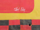 'Hort' Foley's signature on some of his signwriting work for Kodak Film. This was a hand-[ainted shop banner featuring a Kodam film box which was on the market from around the mid-1940s to early 1950s. 
