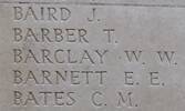 Theophilus Barber's name is inscribed on Tyne Cot Memorial to the Missing, Belgium.