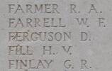 George Findlay's name is inscribed on Tyne Cot Memorial to the Missing, Belgium.