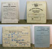 Military document ephemera of John Maxwell White, from his WWII service, including his pay book, leave pass, post office savings book and discharge papers.
