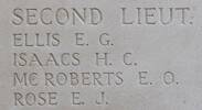 Evan's name is inscribed on Tyne Cot Memorial to the Missing, Belgium.