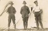 Leighton Newlove's three 1st cousins of Takaka, Nelson District . From left to right : Private Leonard, Private Edwin and Private Leslie Newlove - of Takaka. All 3 brothers would be killed in action in one week at Passchendaele, Belgium : Leonard on 4 October 1917 and Edwin & Leslie on the same day - 12 October 1917 - at Passchendaele, Belgium.