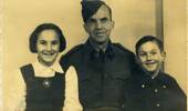 W.S.(Monty) Tootell with Yvonne and Barry his children