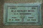 Michael Joseph Begley died on the 17th September 1958 aged 43 years. He left behind a wife Berryl and 4 children