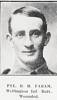 Pte # 10/1235 Douglas Hope FARAM of Gisborne - Wellington Infantry BATTN - Wounded 