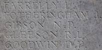 Noel's name is inscribed on Hill 60 Memorial, Gallipoli, Turkey.
