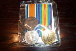Private James Clifford Kassey (Kassebaum) British War Medal, Victory Medal &amp; 23/1706 Name &amp; Service No. Tag