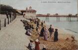 Postcard sent by Henry William Insley to family from Boscombe: Beach and Pier. 2 of 3. Missing first postcard.