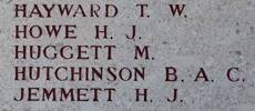 Horace's name is on Lone Pine Memorial to the Missing, Gallipoli, Turkey.