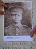Memorial at Gallipoli with image of Allan Gillingham 8/390