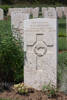 Thomas Herbison's gravestone, Sangro River War Cemetery, Italy.