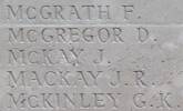 George's name is inscribed on Caterpillar Valley NZ Memorial to the Missing, France.