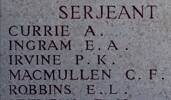 Cecil's name is on Lone Pine Memorial to the Missing, Gallipoli, Turkey.