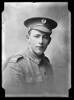 head and shoulder portrait of WW1 soldier in uniform