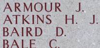 David's name is on Lone Pine Memorial to the Missing, Gallipoli, Turkey.