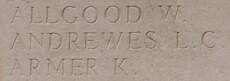Keith's name is inscribed on Messines Ridge NZ Memorial to the Missing, West-Flanders, Belgium.