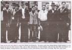 The first men called to camp from Tikitiki &amp; Rangitukia. 
L-R: King Morete, Te Kooti Reihana, John Gerrard, Bunt Reid, Syd Skipper, Len Tuhaka, Pat Ngatai, Turanga Mauheni (or Korau), Roha Mackey, Blackie Pokiri, Tai Rangi, Whai Tako, John Green