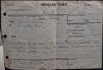 Telegram from NZ K-Force Command congratulating Captain A Channings for the MBE award 1 June 1953 (?)