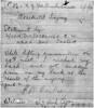 Robert Watson Coubrough WW1 military record page 11 - statement of accidental injury