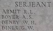 Roland's name is inscribed on Caterpillar Valley NZ Memorial to the Missing, France.