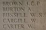 Alfred's name is inscribed on Messines Ridge NZ Memorial to the Missing, West-Flanders, Belgium.
