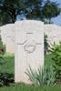 Thomas McConnell's gravestone, Cassino War Cemetery, Italy.