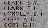 Edwin's name is on Chunuk Bair New Zealand Memorial to the Missing, Gallipoli, Turkey.