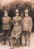 A group of four WW1 soldiers, St. Omer, 1917. J.H.H. Henson standing on far right.