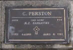 2nd NZEF, 46014 Pte C PERSTON, NZ Infantry, died 9 August 1985 aged 81 years He is buried in the Taruheru Cemetery, Gisborne Block RSAAS Plot 51