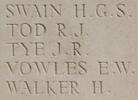 Ernest's name is inscribed on Messines Ridge NZ Memorial to the Missing, West-Flanders, Belgium.