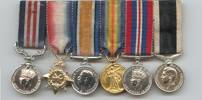 Joseph Herbert Hasard Henson&#39;s WW1 medals - Front view