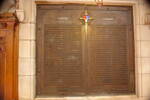 Bronze Plaque listing all Old Collegians killed in WWI