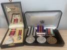 Medals in cases