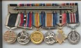 Joseph Herbert Hasard Henson&#39;s WW1 medals - Reverse view
