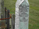Family headstone in Hampden Cemetery, North Otago