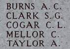 Charles Cogar's name is on Chunuk Bair New Zealand Memorial to the Missing, Gallipoli, Turkey