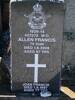 Allen Francis Headstone
