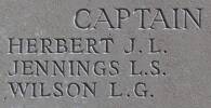 James Herbert's name is inscribed on Caterpillar Valley NZ Memorial to the Missing, France.